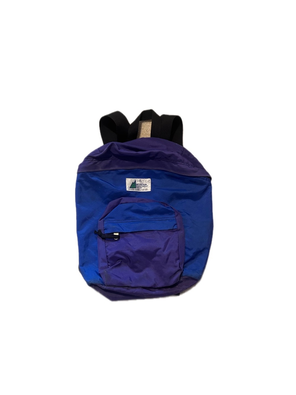 MEC vintage 1990s Blue and Purple Nylon Backpack